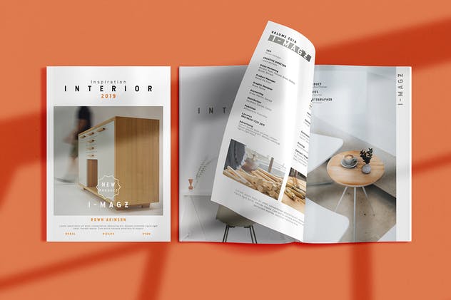 室内装修设计杂志设计模板 Interior Magazine插图2