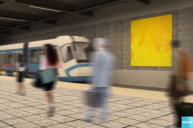 地铁海报广告牌灯箱广告牌样机模板 Subway Advertising Mockups插图5