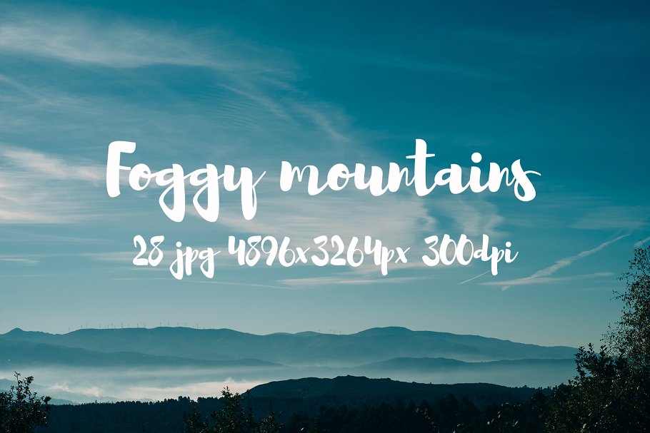 云雾缭绕山谷高清摄影素材合集 Foggy Mountains photo pack插图(16)