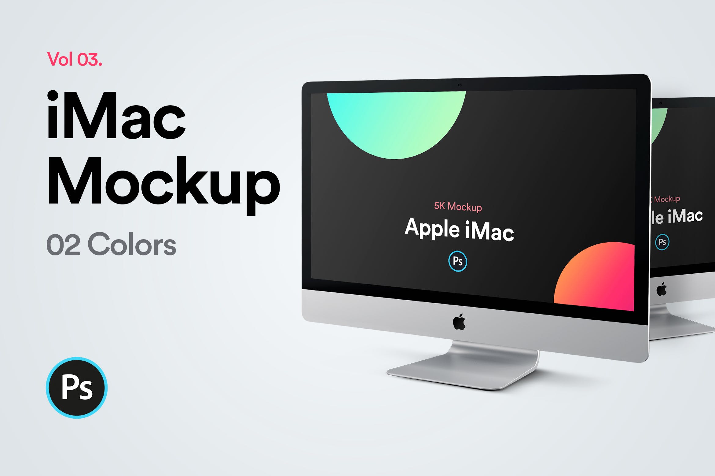 2019款iMac Pro一体机电脑样机模板v3 iMac 2019 Mockup Vol 03插图