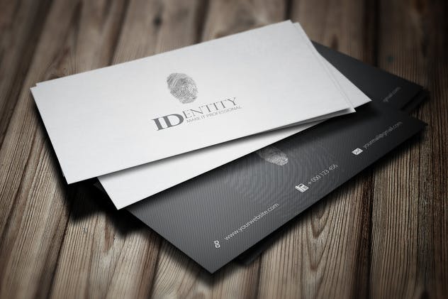 数字加密技术企业名片设计名片 Identity Business Card Design插图2