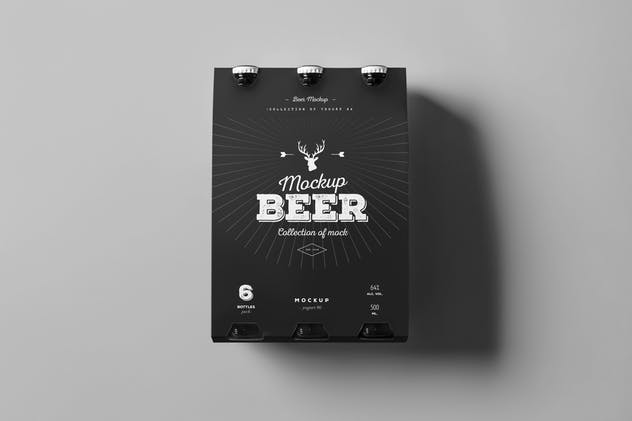 啤酒包装样机模板 Beer Mock-up插图(6)