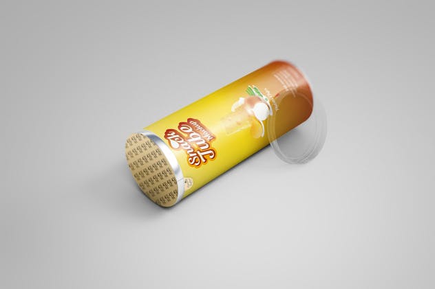 薯片圆筒食品包装样机模板 Snack Tube Mockup插图(11)