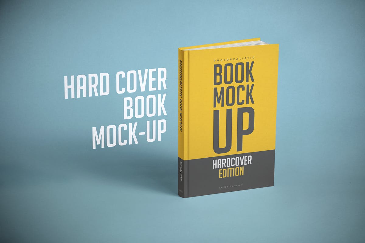 精装硬封书籍样机模板 Hardcover Book Mock-up插图