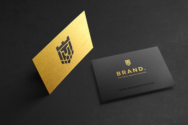 豪华尊贵VIP名片样机套装Vol.1 Business Cards Mockup Vol. 1插图(4)