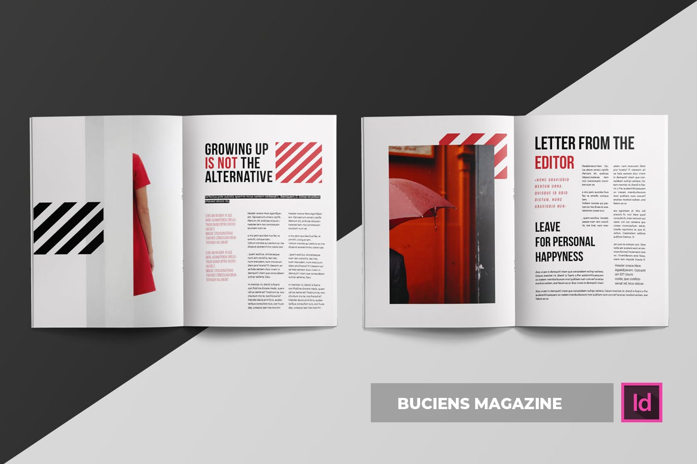 标准多用途杂志排版设计模板 Buciens | Magazine Template插图(1)