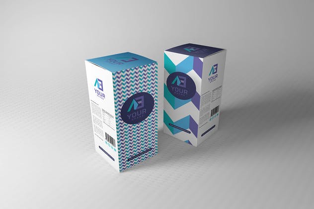 抽拉式包装盒样机模板 Package Box Mockups Vol2插图(2)