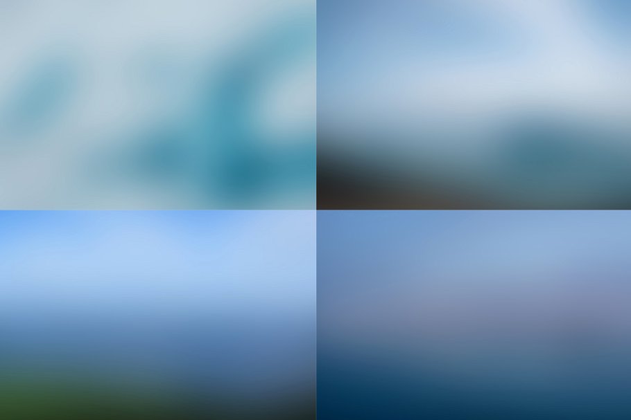 蓝色阴影模糊背景素材 Blurred Backgrounds – Shades of Blue插图(3)