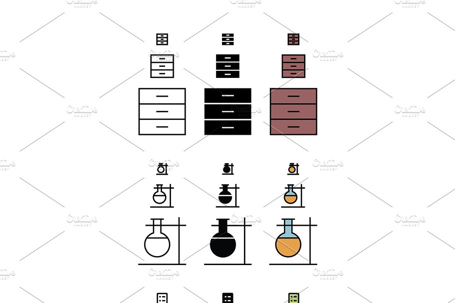 900枚教育主体ico图标素材 900 Education Responsive Icons插图(3)