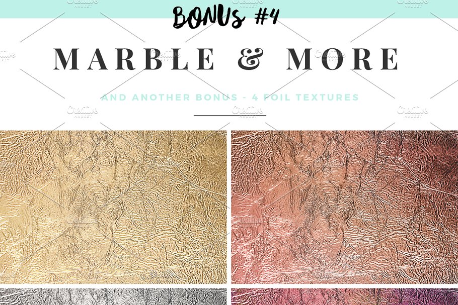 大理石&烫金锡纸纹理 Marble & More Backgrounds插图(10)
