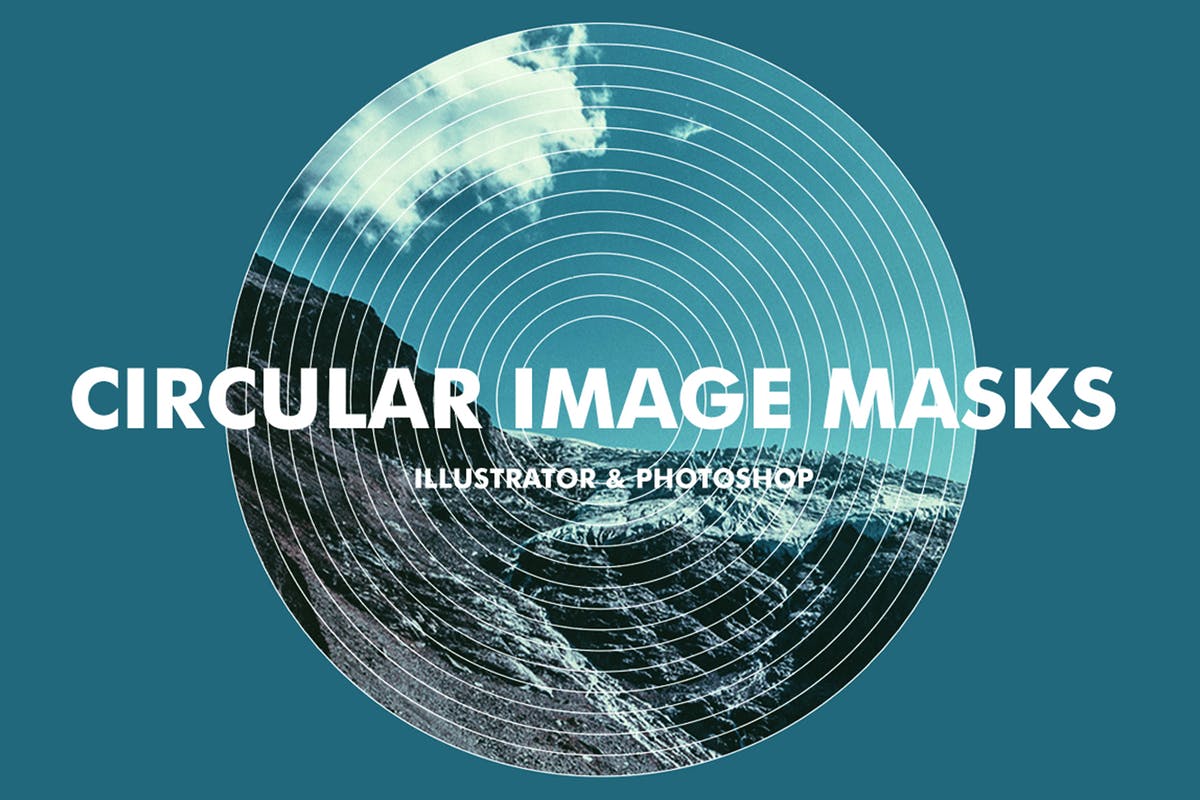 20个圆形图像图层蒙版效果模板 Circular Image Masks插图