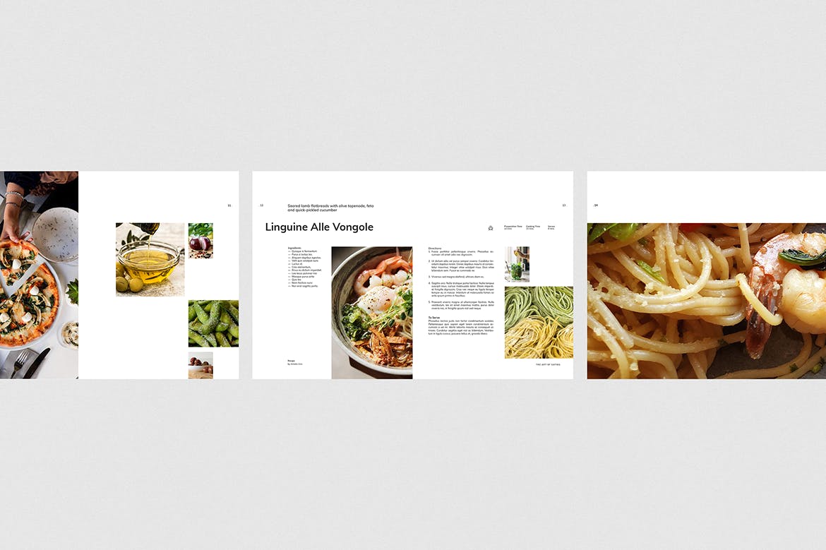 菜谱菜单图书/美食杂志版式设计模板 Cookbook插图6