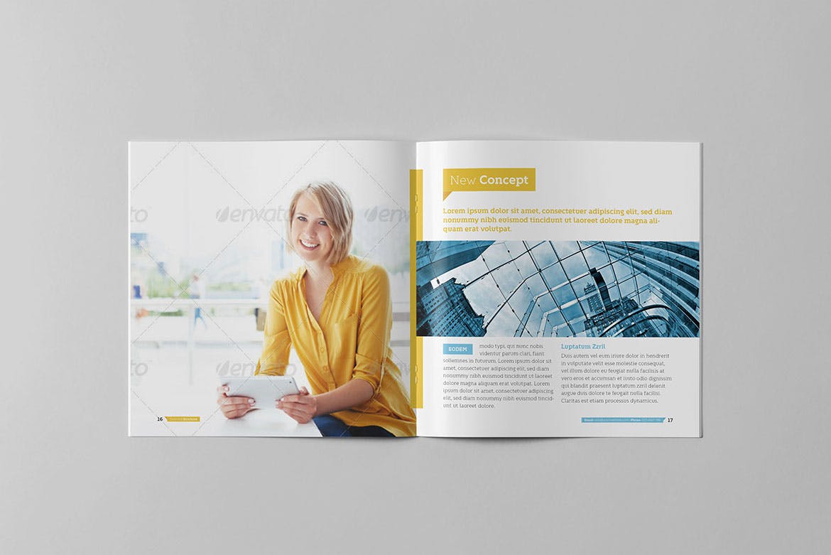 正方形企业画册设计模板 Selected Square Brochure插图9