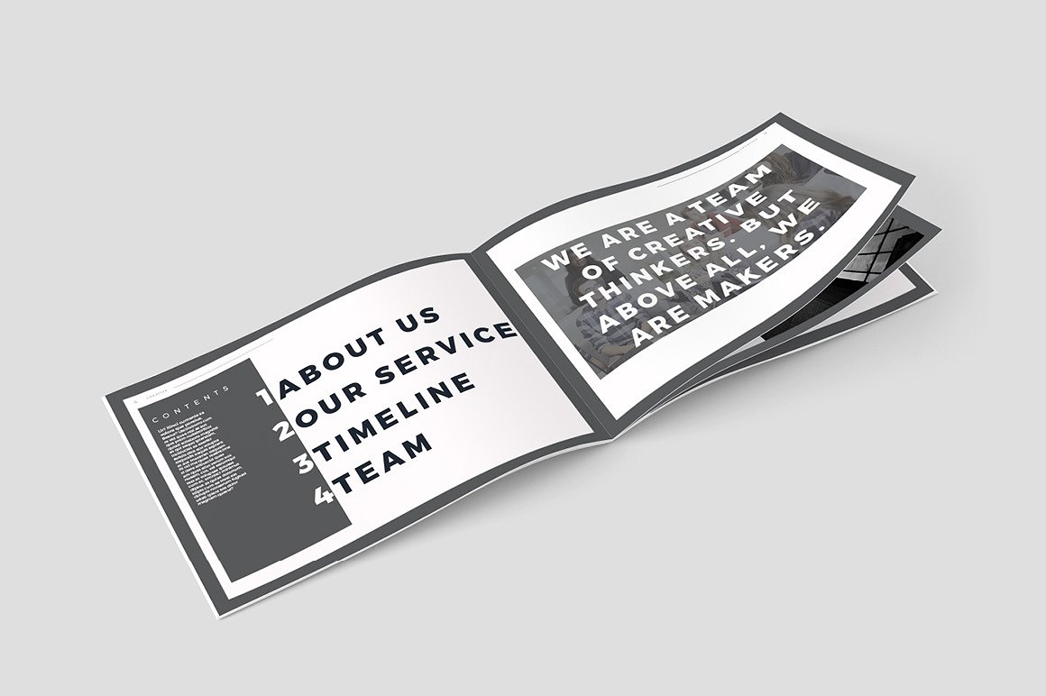 创意极简的黑白色调杂志手册模板下载[indd]插图(41)