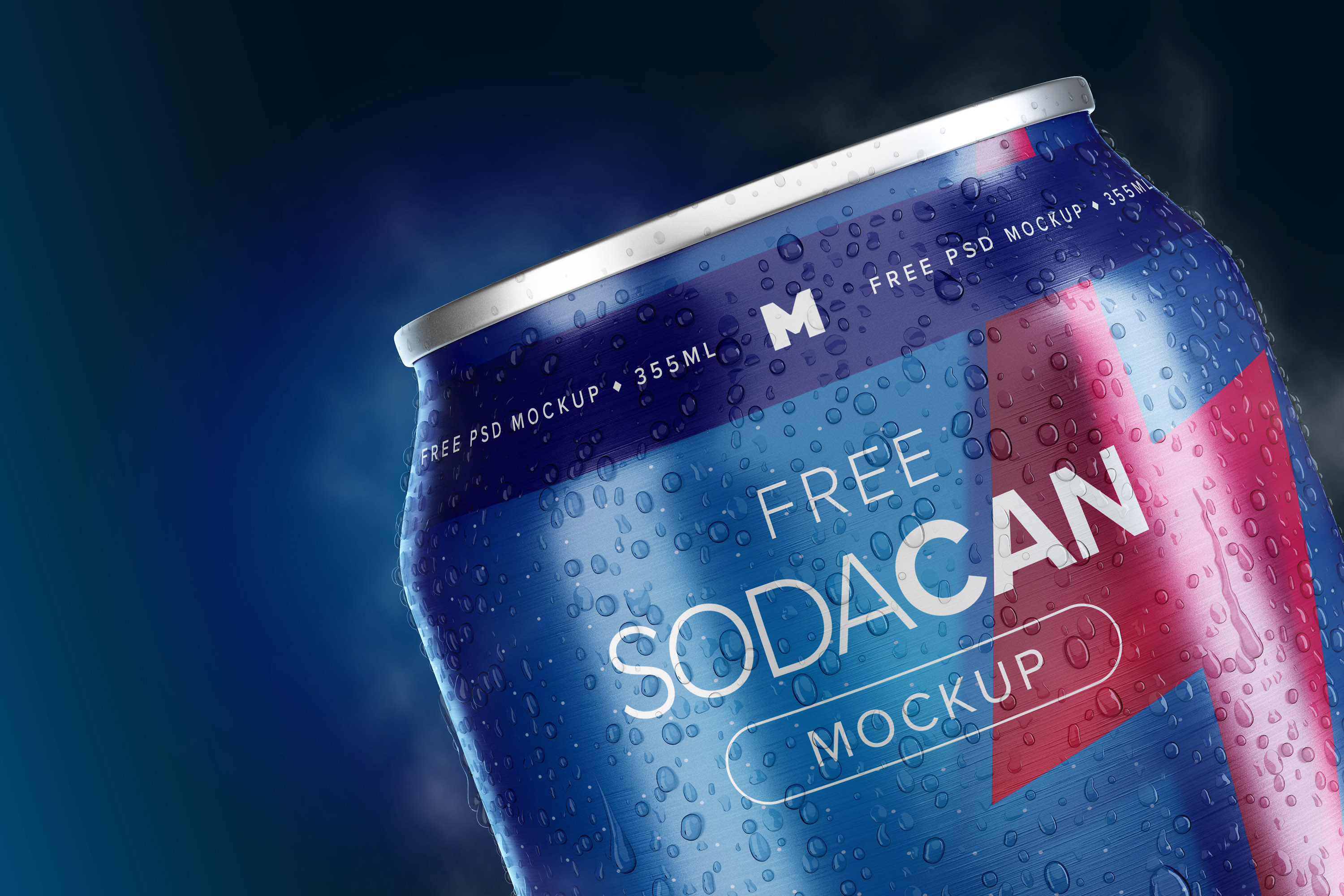 苏打饮料易拉罐罐头外观设计样机06 355ml Soda Can Mockup 06插图