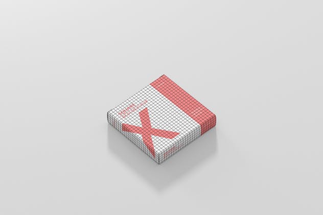 方形超薄尺寸包装盒子样机 Box Mockup – Square Slim Size插图(8)