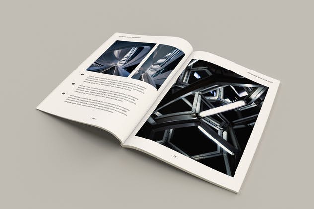 极简主义建筑作品集设计手册免费模板 Minimal Architecture Brochure插图(9)