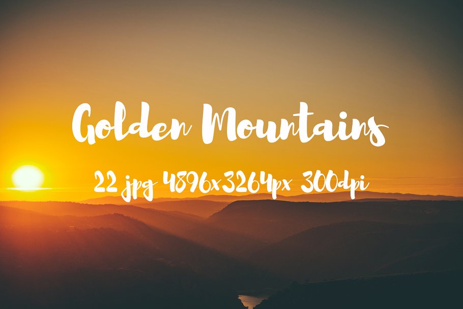 高清落日余晖山脉图片合集 Golden Mountains photo pack插图8