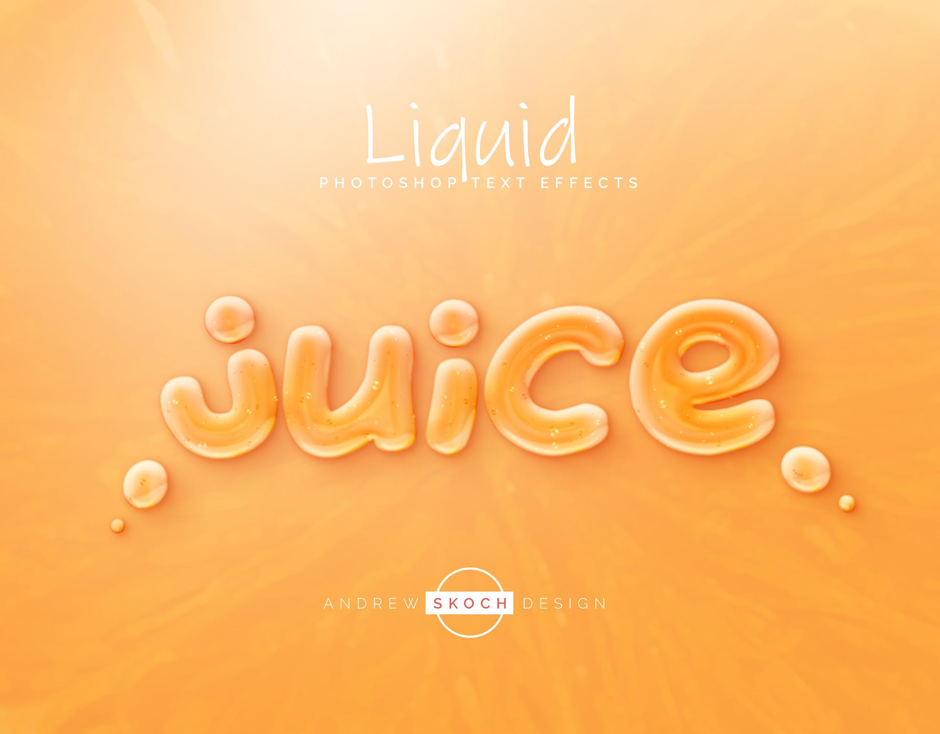 美味透明果冻液体字体样式PSD分层模板 Liquid Tasty Text Effects插图(1)