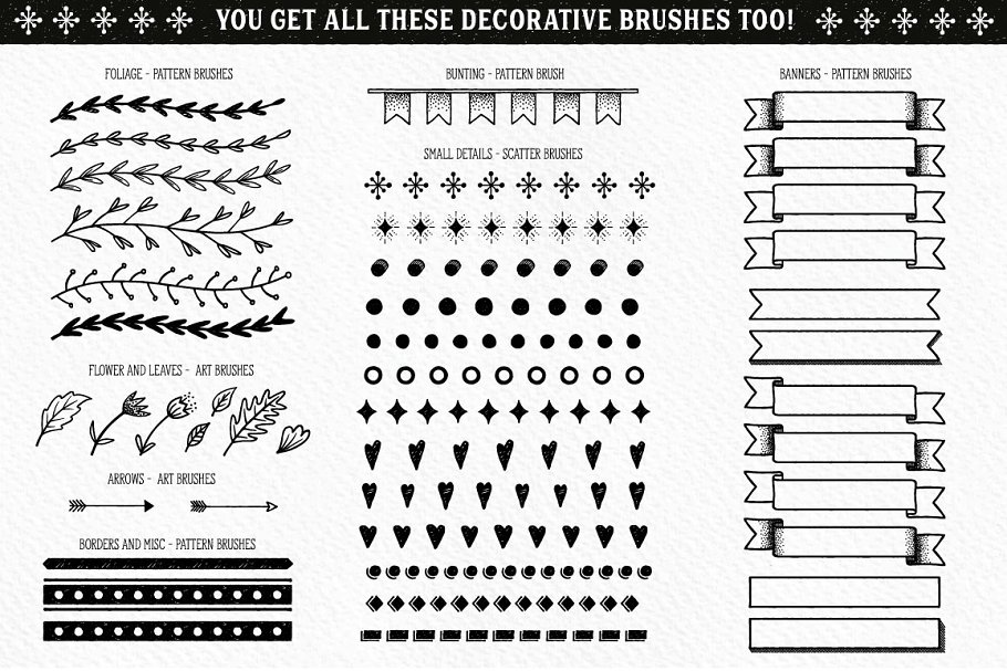 签字笔绘画装饰设计工具包 Fineliner Type Decorator’s Tool Kit插图7