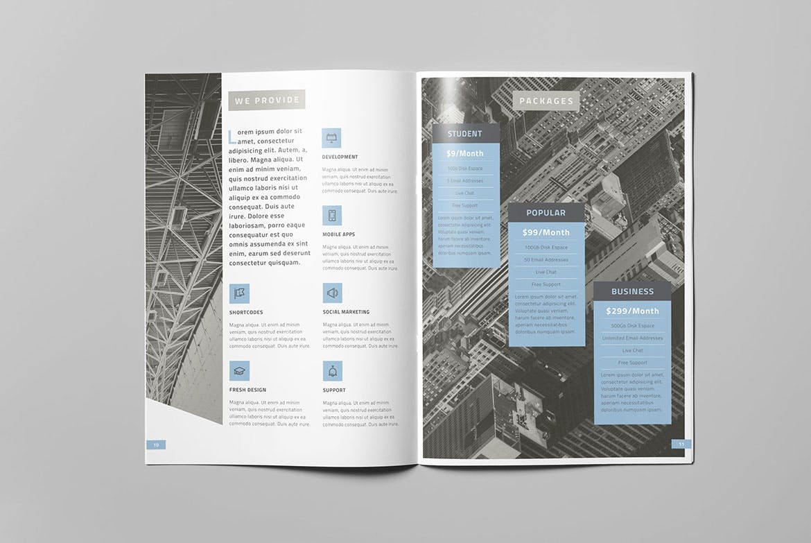 高端创意设计/广告服务公司画册设计模板v2 Corporate Brochure Vol.2插图(5)
