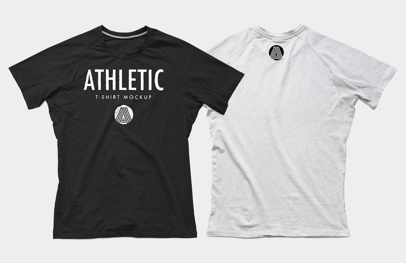 经典运动T恤样机 Athletic T-Shirt Mockup PSD插图1
