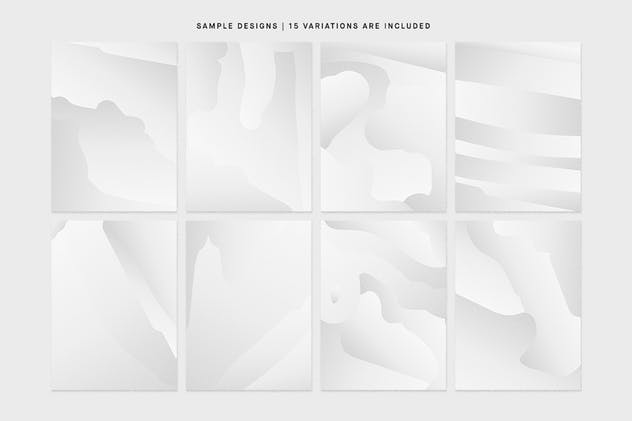 白色熔岩背景纹理套装 White Lava – Background Textures插图1
