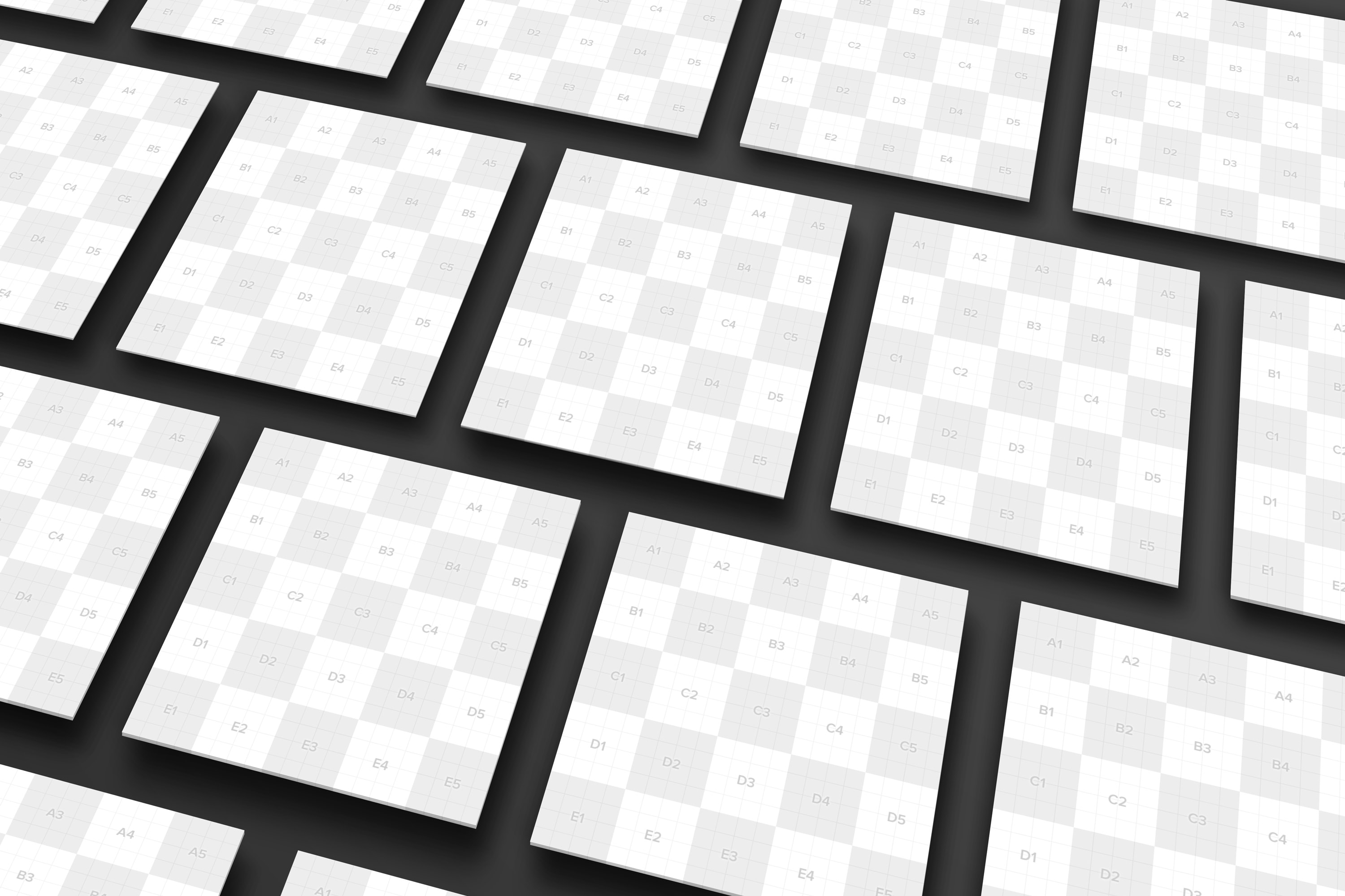 方形UI设计效果透视图等距样机模板02 Square Perspective Mockup 02插图(6)