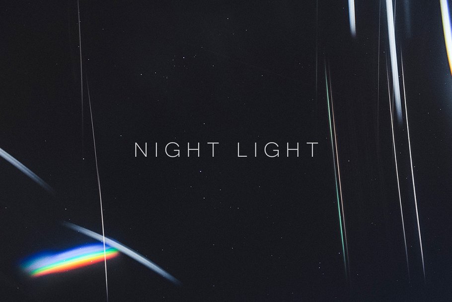 彩色抽象光线条纹纹理背景 Night Light插图3
