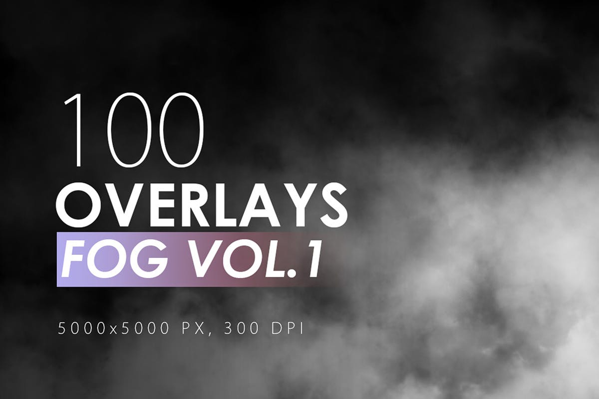 100款烟雾特效叠层背景素材v1 100 Fog Overlays Vol. 1插图