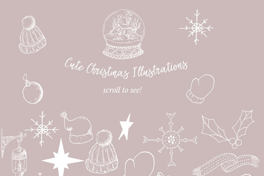 圣诞&冬天主题设计素材合集[2.34GB] Christmas & Winter Graphics Bundle插图5