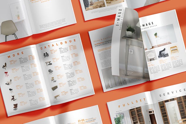 室内装修设计杂志设计模板 Interior Magazine插图3