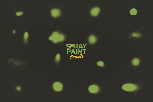 高分辨率涂料喷漆肌理纹理套装 Spray Paint Bundle插图(5)