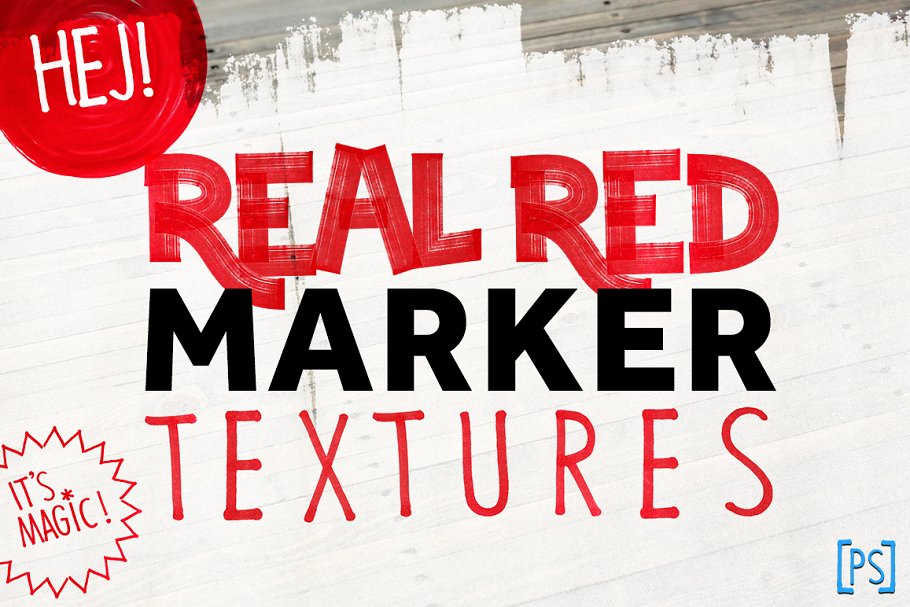 红色记号笔笔迹笔画纹理 REAL RED MARKER TEXTURES插图