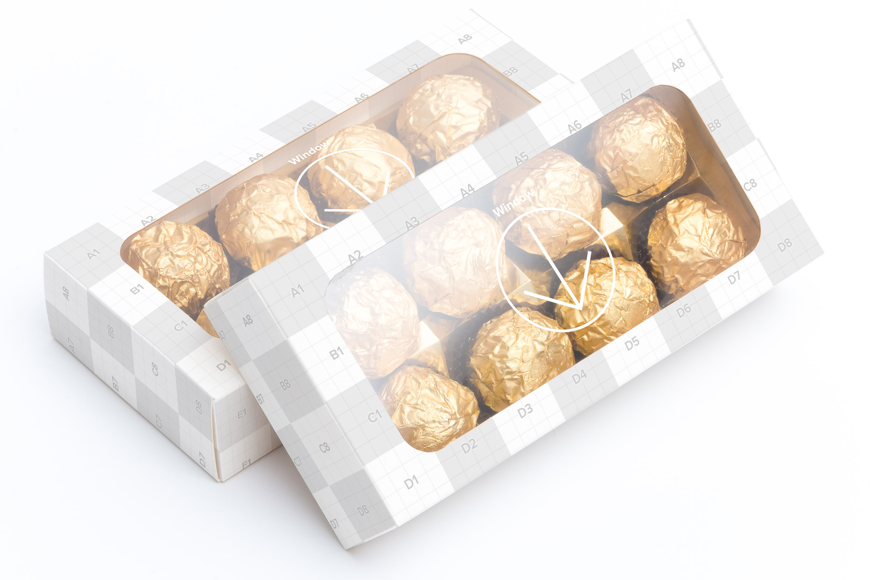 巧克力甜点包装盒外观设计样机07 Sweet Box Mockup 07插图2
