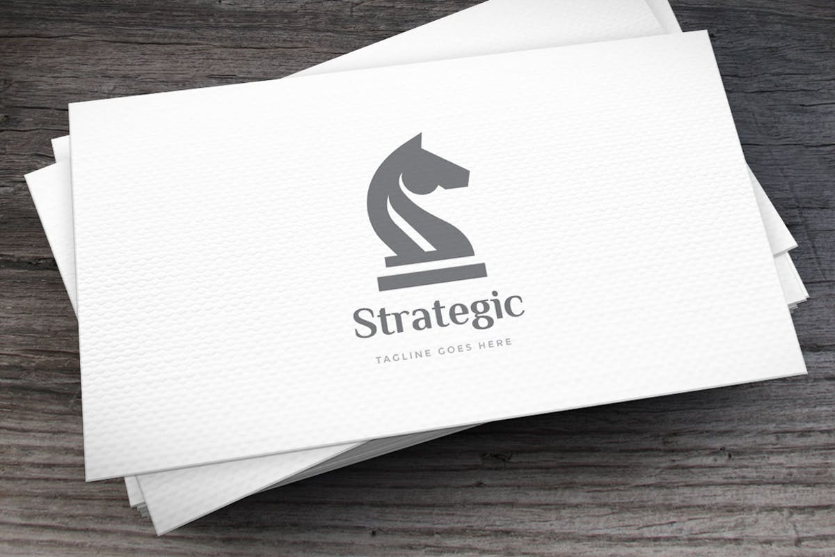 商业战略图形徽标Logo设计模板 Strategic Logo Template插图