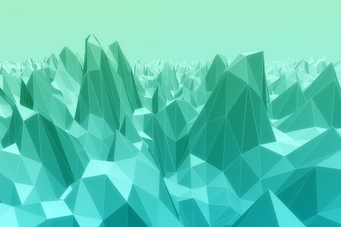 抽象立体多边形背景素材 Polygon Landscapes Background插图(8)