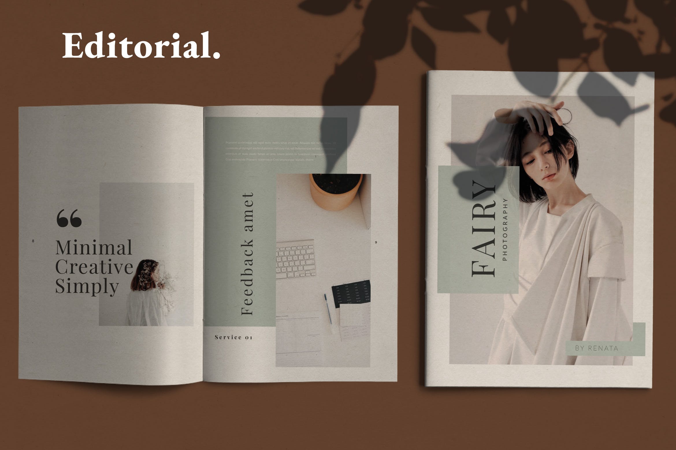 简约时尚设计目录手册Lookbook版式模板 Fairy – Lookbook Brochure插图