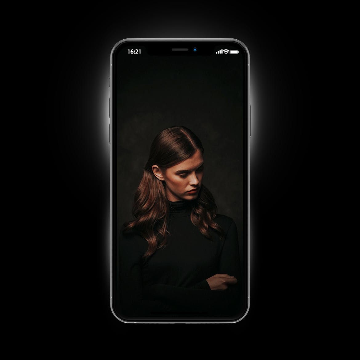 iPhone 11 Pro Max苹果旗舰手机蚂蚁素材精选样机模板 Phone 11 PSD Mockups in Black插图(2)