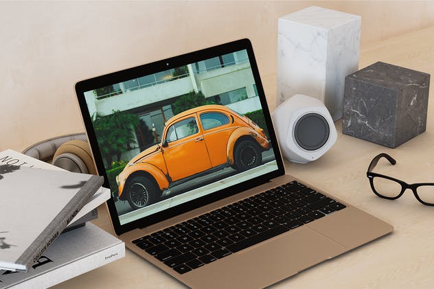 14寸笔记本电脑屏幕预览第一素材精选样机模板 14×9 Laptop Screen Mock-up插图(5)