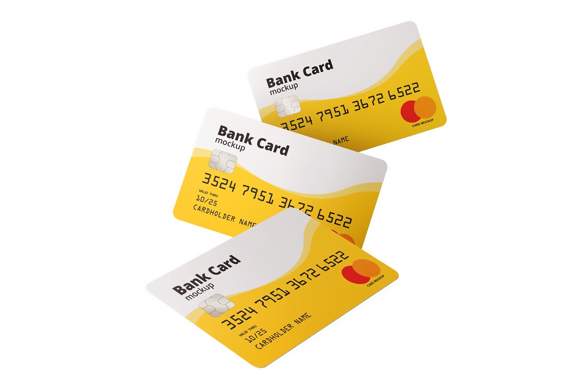 银行卡/会员卡版面设计效果图第一素材精选模板 Bank / Membership Card Mockup插图(6)