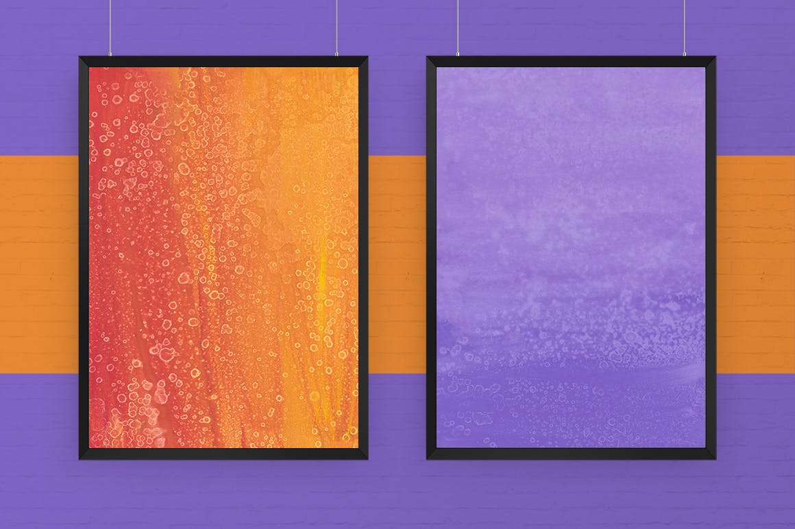 多彩水粉水彩抽象肌理纹理大洋岛精选背景 Gouache Abstract Backgrounds – Different Colors插图3