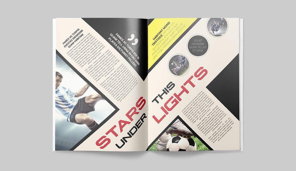 体育运动主题第一素材精选杂志版式设计InDesign模板 Magazine Template插图(11)