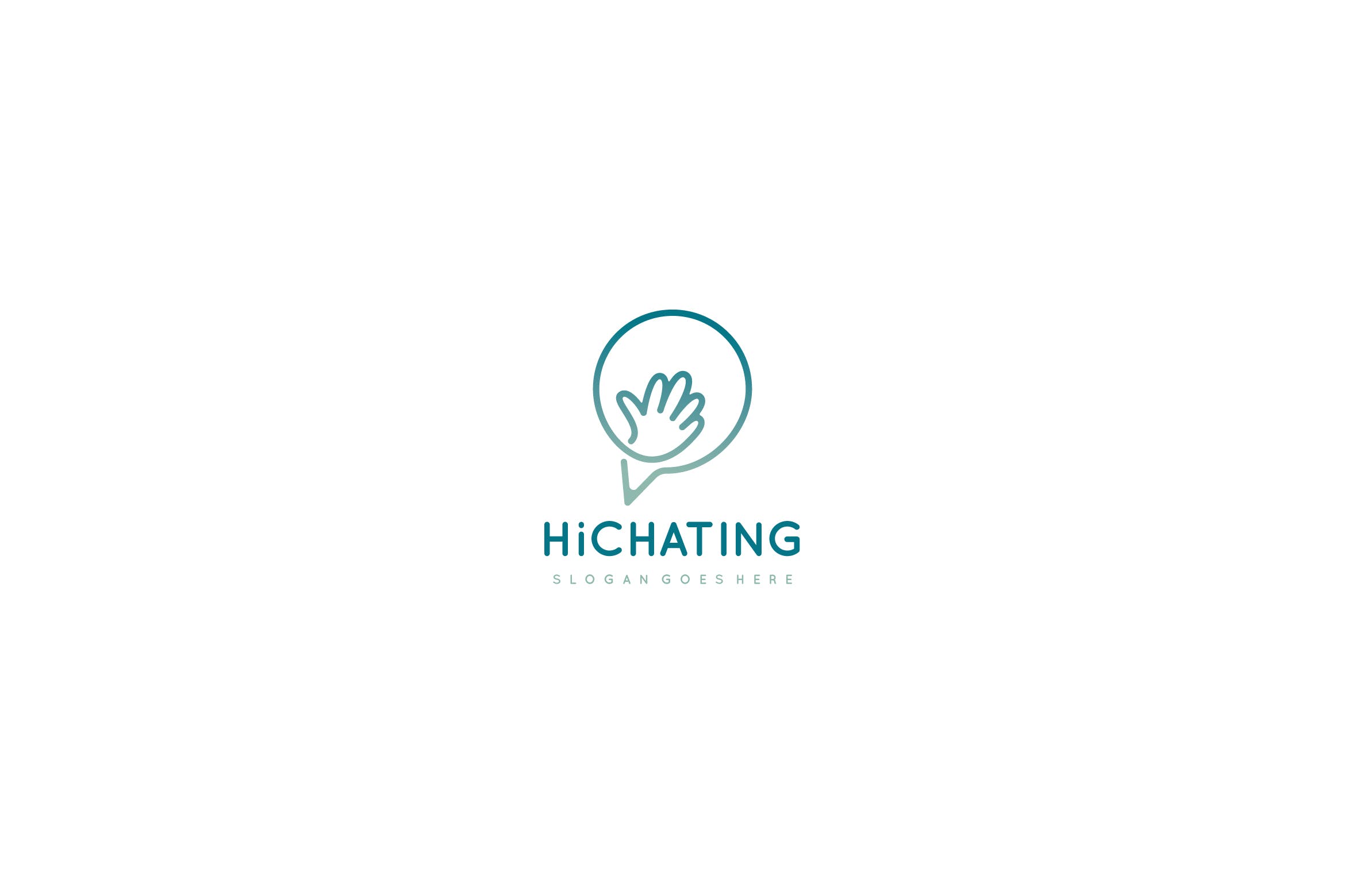 聊天社交工具Logo设计第一素材精选模板 Chat Logo插图