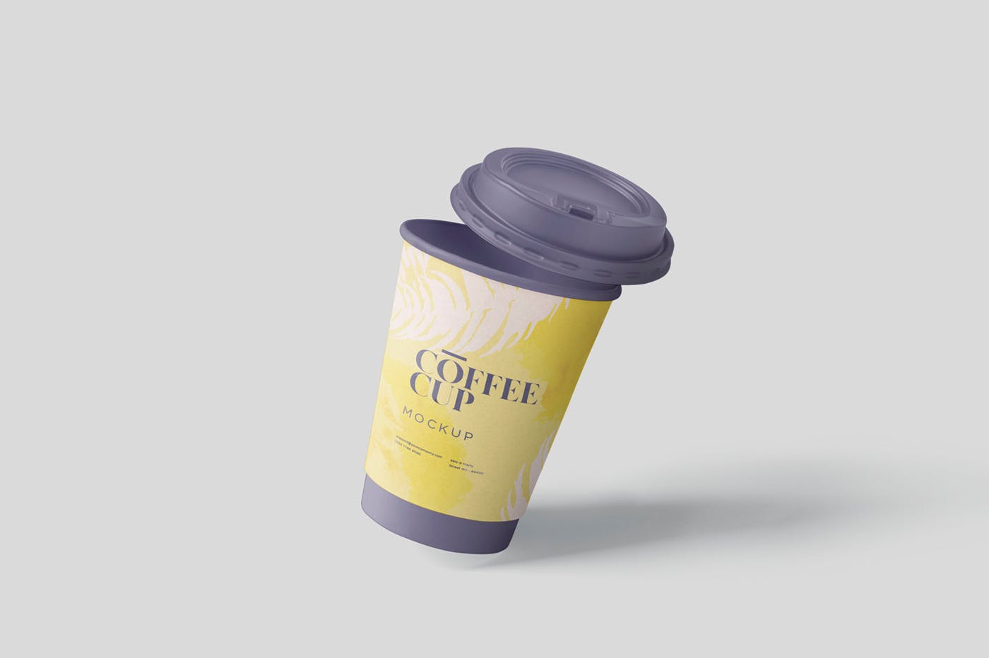 咖啡一次性纸杯设计效果图第一素材精选 Coffee Cup Mockup插图(4)