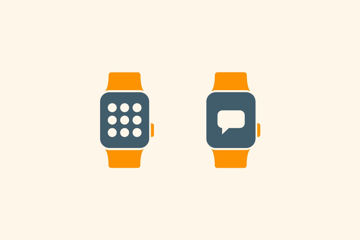 15枚智能手表APP应用主题矢量蚂蚁素材精选图标 15 Smart Watch App Icons插图(2)
