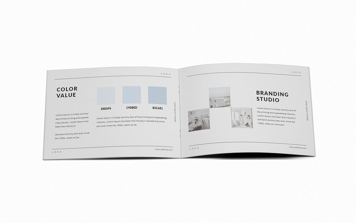 A5尺寸企业横版画册设计模板 Company Branding A5 Brochure Template插图6