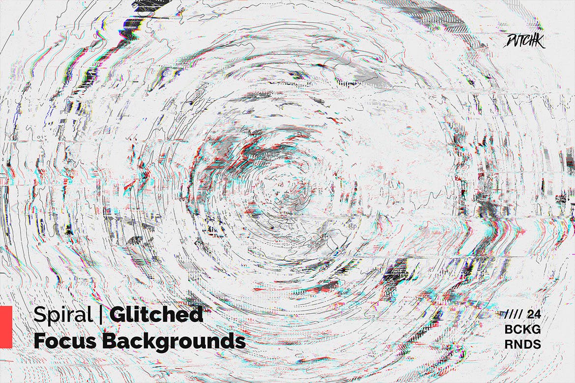螺旋式聚焦高清大洋岛精选背景素材 Spiral | Glitched Focus Backgrounds插图1