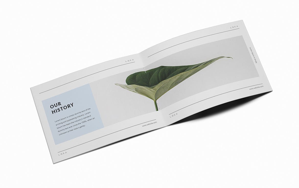 A5尺寸企业横版画册设计模板 Company Branding A5 Brochure Template插图(4)