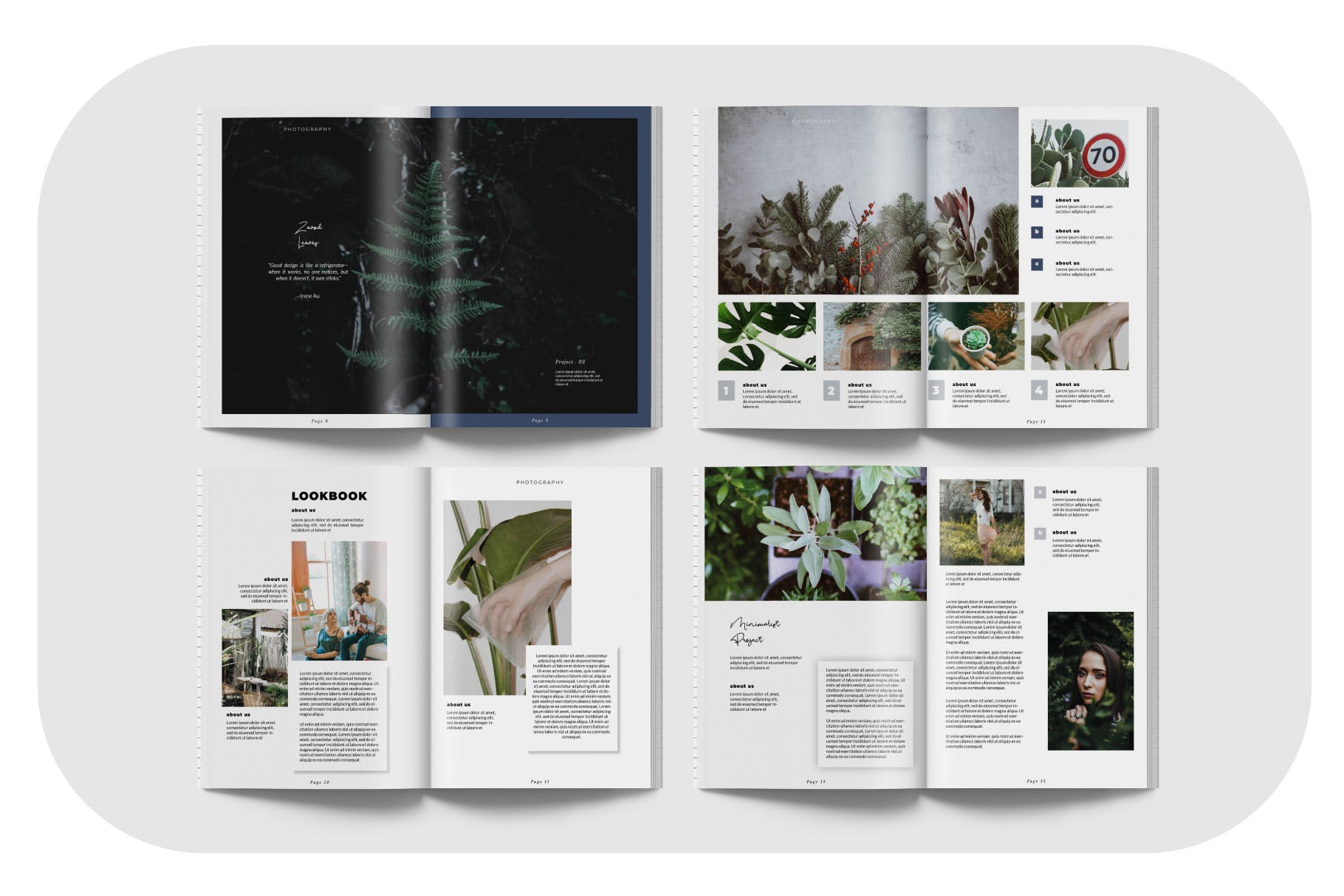 摄影/模特主题第一素材精选杂志排版设计模板 ZAVOD Business Magazine Minimal Template – LS插图(2)